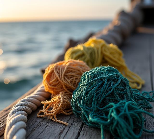 Sustainable biodegradable fishing gear and marine materials