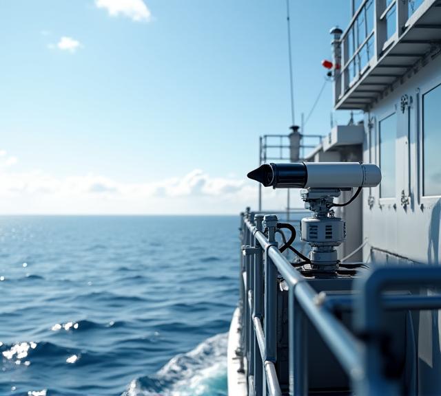 Remote electronic monitoring system on fishing vessel